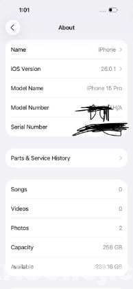 Iphone 15 pro 256 Gb